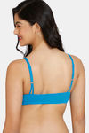 Zivame Sun's Bird Padded Wired 3/4th Coverage T-Shirt Bra - Methyl Blue — thumbnail 2